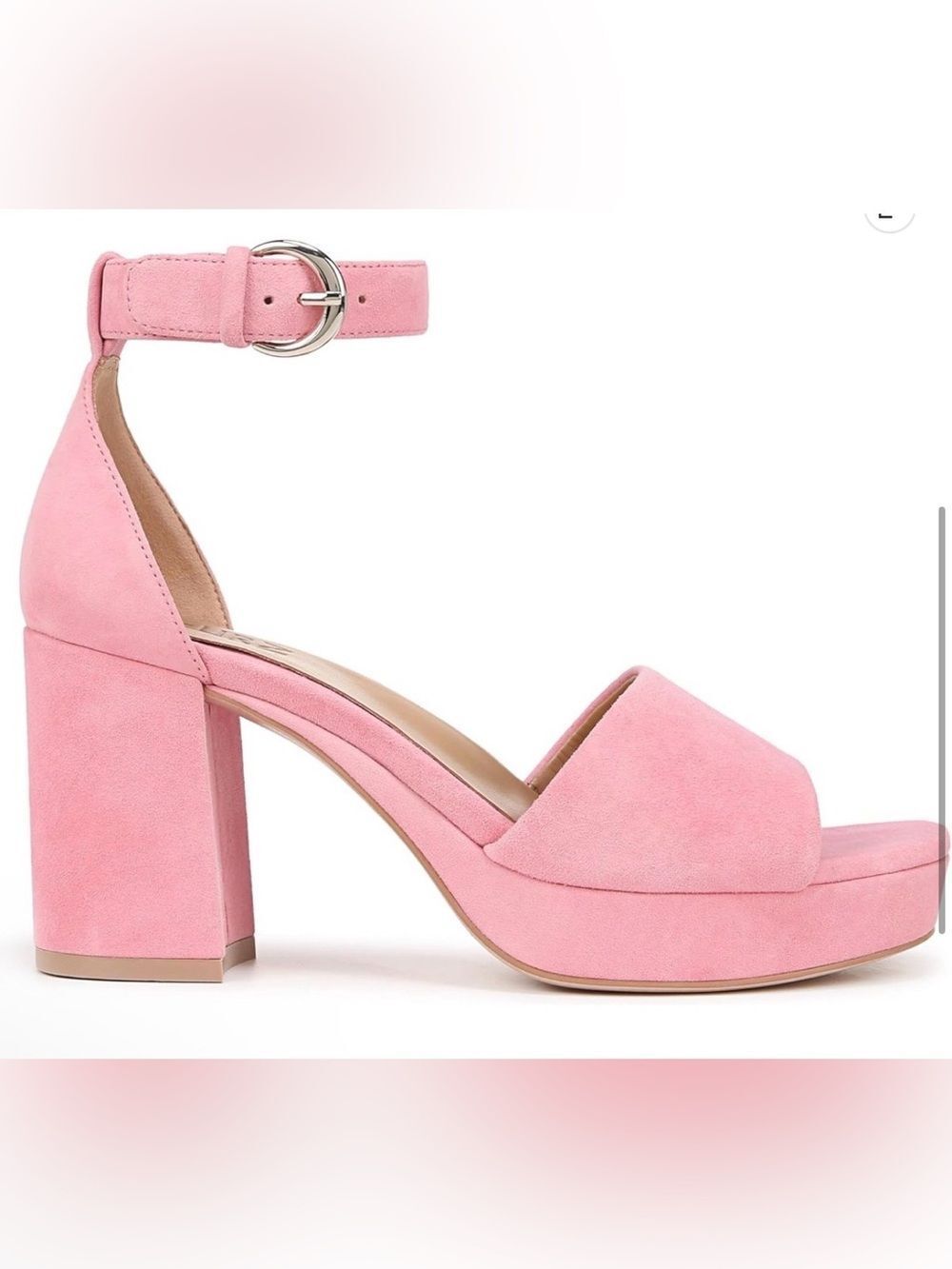 Naturalizer Womens Pearlyn Platform
Sandal Flamingo Pink Suede 8.5